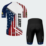 Men’s Personalized U.S. Army Patriotic Flag Cycling Jersey & Kit