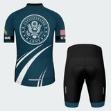 Men’s Personalized U.S. Army Veteran Hexagon Seal Cycling Jersey & Kit