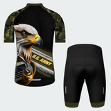 Men’s Personalized U.S. Army Bald Eagle Camo Cycling Jersey & Kit