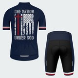 Men’s Personalized In God We Trust American Flag Cycling Jersey & Kit