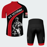 Men’s Personalized U.S. Veteran Proud Service Cycling Jersey & Kit