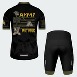 Men’s Personalized U.S. Army Retired Combat Boots Cycling Jersey & Kit