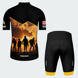 Men’s Personalized U.S. Army Veteran Sunset Soldier Silhouette Cycling Jersey & Kit
