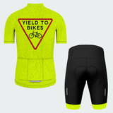 Men's Yield To Bikes Regular Fit Hi-Vis Cycling Kit