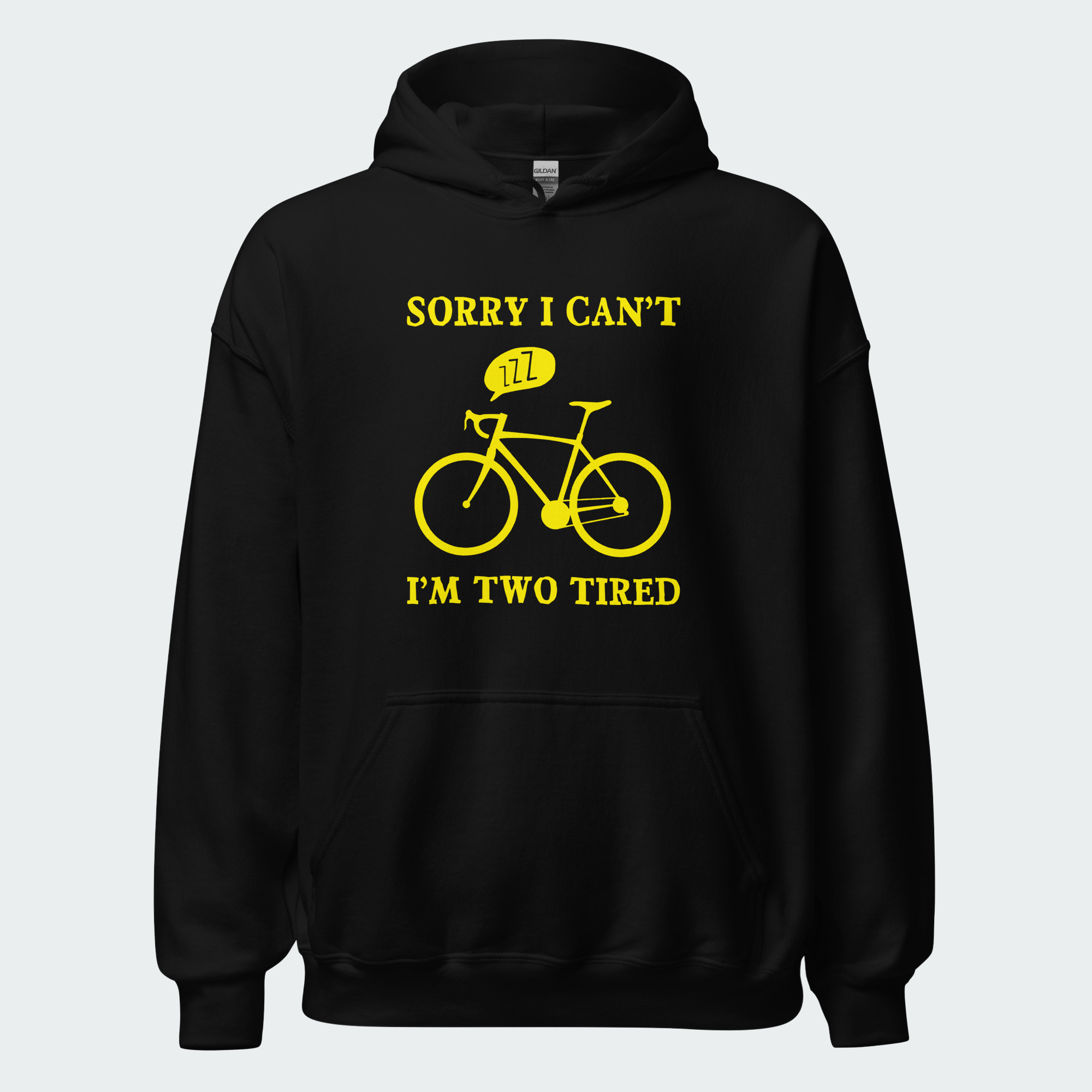 Men's I'm Two Tired Funny Cycling Tops