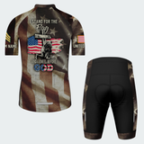 Men’s I Stand For The Flag Patriotic Veteran Cycling Jersey & Kit