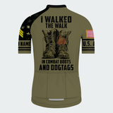 Men’s Personalized I Walked The Walk Army Veteran Cycling Jersey & Kit