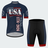 Men’s We The People 1776–2026 Patriotic Cycling Jersey & Kit