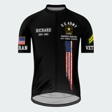 Men’s Personalized U.S. Proudly Served Veteran Cycling Jersey & Kit