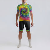 Men's Tie Dye Skull Regular Fit Cycling Kit