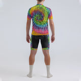 Men's Tie Dye Skull Regular Fit Cycling Kit