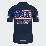 Men's USA Live Free Patriotic Cycling Jersey