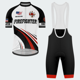 Men’s Personalized U.S. Firefighter Pride Cycling Jersey & Kit