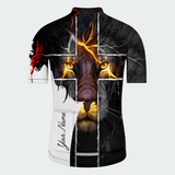 Men’s Personalized Christian Lion Cross Cycling Jersey