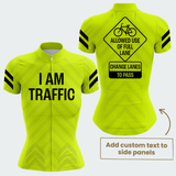 Women's Personalized I Am Traffic Cycling Jersey & Kit