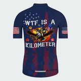 Men’s WTF Is a Kilometer Funny Patriotic Cycling Jersey & Kit