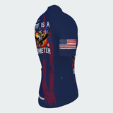 Men’s WTF Is a Kilometer Funny Patriotic Cycling Jersey & Kit